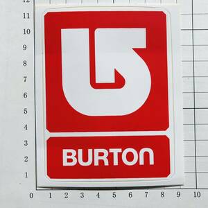 BURTON SNOWBOARDS TRADEMARK REDステッカーバートン スノーボード トレードマーク レッド ステッカー