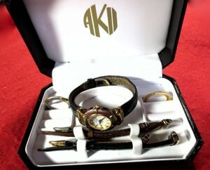 EC627）★完動腕時計★ANNE KLEIN アンクラインⅡセット★レディース◎気分転換で取り換えることができます。長く使える逸品です。