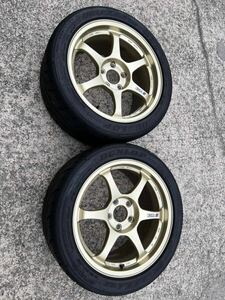 SSR TYPE-Cタイヤホイール2本セット18.4kg SSR TYPE-C NR 5H /114.3 17X 9.0+40SとDUNLOP DIREZZA ZⅢ 255/40R17 94W 01週21年