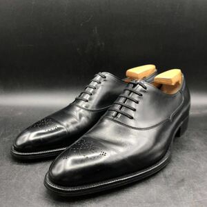 M1748 美品 英国製 JOHN LOBB ジョンロブ レザー ドレスシューズ 2007 イヤーモデル 8D/26.5cm相当 ブラック 1105ラスト ビジネスシューズ 