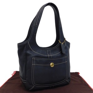 1円 ■ 美品 コーチ ワンショルダー 11285 ブラック系 レザー 普段使い お洒落 COACH ■E.Bss.An-18