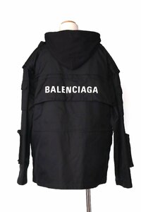 バレンシアガ オールインパーカージャケット M-65 TYPE ブラック サイズL ユニセックス BALENCIAGA 746450 TOO32 1000 BLACK UNISEX/新品