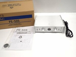 TEAC ティアック PE-505 フォノイコライザーアンプ 元箱/説明書付 ∩ 6E0A0-1