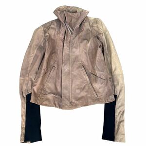 00s Ekam Japanese label lether jacket collection archive if vintage six sick millitaly jacket rib docking was Japan designer nine 