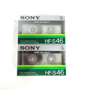 未使用未開封 SONY/ソニー HF-S46 TYPEⅠ ノーマルカセットテープ2本