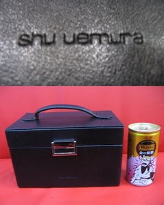 ◆管理SU-1 ◆即決◆ シュウウエムラ SHU UEMURA 【メイクボックス】ブラック 化粧品　USED 　●11cmX18.5cmX11.5cm
