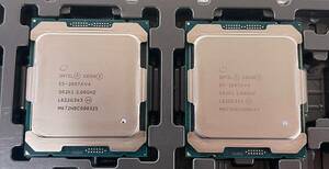 2個セット 同一ロット Intel Xeon E5-2697AV4 SR2K1 16Core 2.60GHz 40MB 145W CPU 動作品