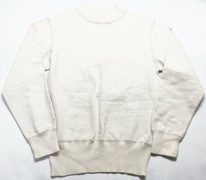 Workers K&T H MFG Co (ワーカーズ) USN Cotton Sweater / コットンセーター 美品 ホワイト size S