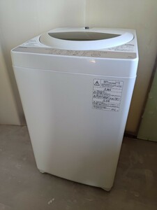 ★福岡市及び福岡県内一部地域限定★ TOSHIBA製 洗濯機 2018年製 5kg STAR CRYSTAL DRUM／東芝 一人暮らし (AW-5G6) 単身 家電 ホワイト 白