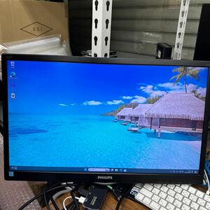 junk-21 Philips 223v5L 22インチ液晶モニター　フルHD HDMIで検品　画面キズ　スタンド無し　電源ケーブル付き