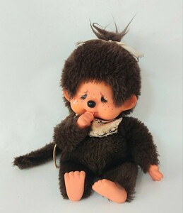 送料350円～☆昭和レトロ!1974年当時物! Sekiguchi セキグチ「FUTAGONOMONCHHICHI 双子のモンチッチ 泣き顔 女の子」ぬいぐるみ 人形 玩具