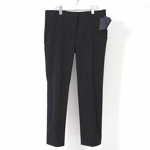 4-YC096 【未使用】プラダ PRADA 22SS ブラック パンツ 44 レディース