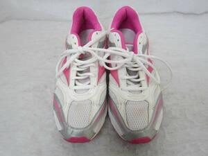 MIZUNO MAXIMIZER X10（ミズノ マキシマイザーX10）（8KA-33169）　白/ピンク/銀　wm24.5㎝ US8　　2012年製　レディース　　ok2312D