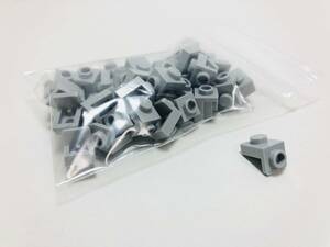 【新品未使用】レゴ　LEGO　ブラケット　1x1　1x1/1x1 グレー　ライトグレー　50個　１×１