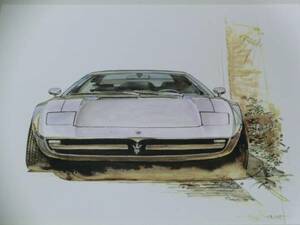 bowイラスト-126// マセラティ メラク/ Maserati Merak