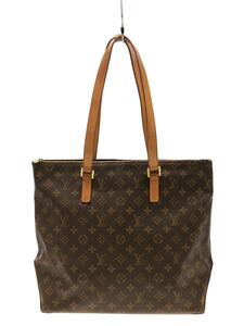 LOUIS VUITTON◆持ち手・底面変色有/カバメゾ_モノグラム_BRW/PVC/BRW