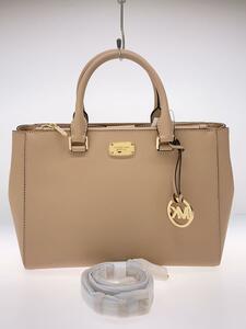 MICHAEL KORS◆2WAY/ハンドバッグ/レザー/BEG/84GC026822900