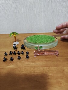 激レア/プレミア品　ガラス細工　置物　黒ん坊　ガラス加工　人形　