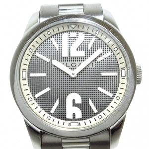 BVLGARI(ブルガリ) 腕時計 ソロテンポ ST37S メンズ SS シルバー×黒