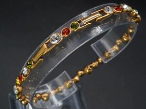 【1364】SWAROVSKI スワロフスキー ブレスレット 長さ約18cm TIA