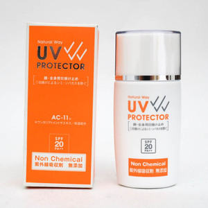 ジェック 日焼け止め ナチュラルウェイ UVプロテクター ノンケミカル SPF20 未使用 コスメ レディース 35mlサイズ JECK