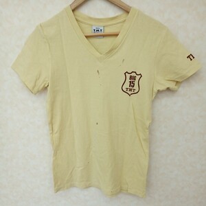 Tシャツ TMT ティーエムティー イエロー Yellow ロゴ コットン 綿100％ サイズメンズS