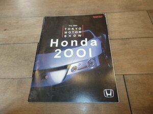 AJ206/カタログ/ホンダ HONDA 第35回 東京モーターショー 2001年 46P / V6 IMA MID DUALNOTE BULLDOG シビック インテグラ タイプR NSX-R