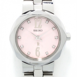 SEIKO(セイコー) 腕時計 LUKIA(ルキア) 1N01-0KH0 レディース 10Pダイヤ ライトピンク