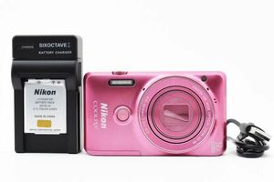 Nikon Coolpix S6900 Pink Conpact Digital Camera ピンク コンパクトデジタルカメラ ニコン クールピクス バリアングル液晶 自撮り #4730