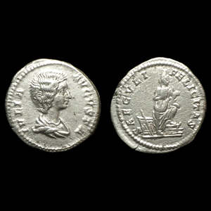 【古代ローマコイン】Julia Domna（ユリア・ドムナ）クリーニング済 シルバーコイン 銀貨 デナリウス(ugUErDfJ3L)