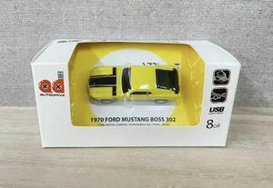 mustang boss302 イエロー　USBメモリー　8GB マスタング アメ車　ワイルドスピード 文房具　プレゼントに