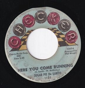 Sugar Pie De Santo - Never Love A Stranger / Here You Come Running (C) SF-CK293