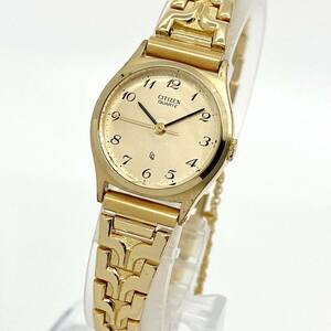 CITIZEN 腕時計 クッション アラビアン 4-751817 3針 クォーツ quartz ゴールド 金 シチズン Y889