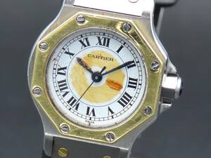 1円～! ジャンク品★正規品 Cartier カルティエ サントスオクタゴン SM 自動巻き 純正ブレス ヴィンテージ レディース腕時計 TTKLG5514