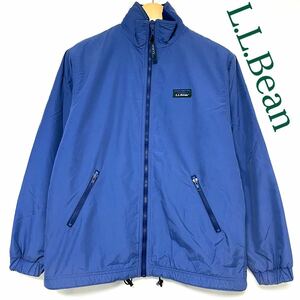 L.L.BEAN エルエルビーン Warm-Up Jacket ウォームアップ ジャケット ヴィンテージ 80s 90s 山タグ 裏ボア フリース ブルゾン　ブルー　M