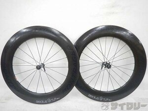 【1円スタート】▼BONTRAGER▼カーボンディープリムホイールセット AEOLUS 9 TLR 700c シマノ11s対応▼川