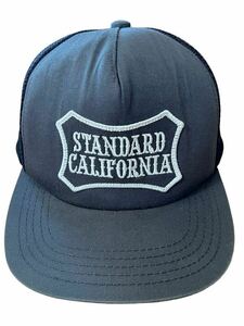 ●●STANDARD CALIFORNIA スタンダードカリフォルニア メッシュトラッカーキャップ 黒xグレーx白●●