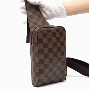 【新品同様】Louis Vuitton ルイヴィトン ダミエ エベヌ ジェロニモス ボディ ショルダー バッグ N51994 定価約13万円