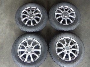 2210-399　RACING FORCE　アルミホイール＆スタッドレスタイヤ　145/80R13　2018年　4本セット