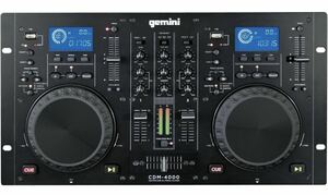 送料無料！新品未使用 GEMINI MP3 / CD DJ ワークステーション デュアルCDJ PLAYER+MIXER CDM-4000