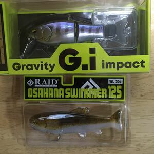 レイドジャパン　RAID JAPAN gi G.i Gravity impact グラビティインパクト　オサカナスイマー　
