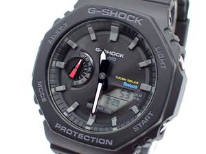 美品 稼働品☆1円～☆CASIO カシオ ソーラー メンズ腕時計 G-SHOCK GA-B2100 タフソーラー Bluetooth デジアナ ブラックカラー/E52217