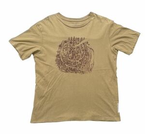 米国製 パタゴニア オーガニックコットン Tシャツ patagonia Organic Cotton T-Shirt ベージュ サイズM [b4-0016]