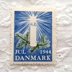 クリスマスシール　デンマーク　海外切手　未使用