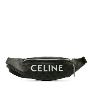 セリーヌ トリオンフ ウエストバッグ ボディバッグ 195972 ブラウン PVC ナイロン レディース CELINE 【中古】