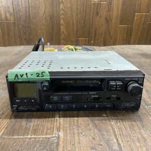 AV1-25 激安 カーステレオ SUZUKI 99000-79C20-008 SANYO FT-3601AM 07204039 カセット AM/FM 通電未確認 ジャンク