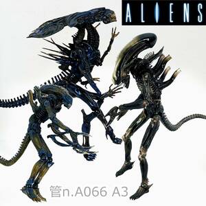 【中古】エイリアン ALIENS アクションフィギュア 3点まとめて　特撮リボルテック　エイリアン