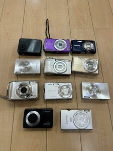 L149) ジャンクデジタルカメラ SONY / LUMIX / PENTAX/FUJIFILM/Canon/ Konica minolta/11台 まとめ売り デジカメ