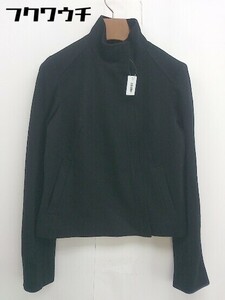 ◇ PLST プラステ ジップアップ 長袖 ジャケット サイズ0 ブラック アイボリー系 レディース