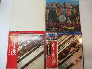 D24● The Beatles ビートルズ 国内盤LPレコード 4組 1962-1966(帯付き) / 1967-1970(帯付き) / white album など ジョンレノン ポール